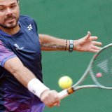 Une belle victoire pour Stan Wawrinka KEYSTONE/EPA/SEBASTIEN NOGIER